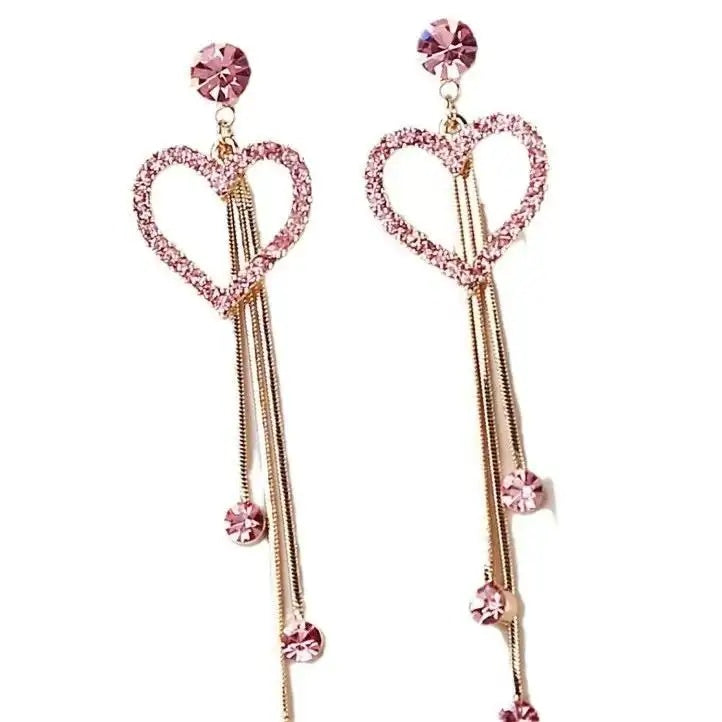 Hot Valentine's Day Love Shining Drop Earrings