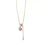 Ice Flower Rose Cut Crystal Necklace