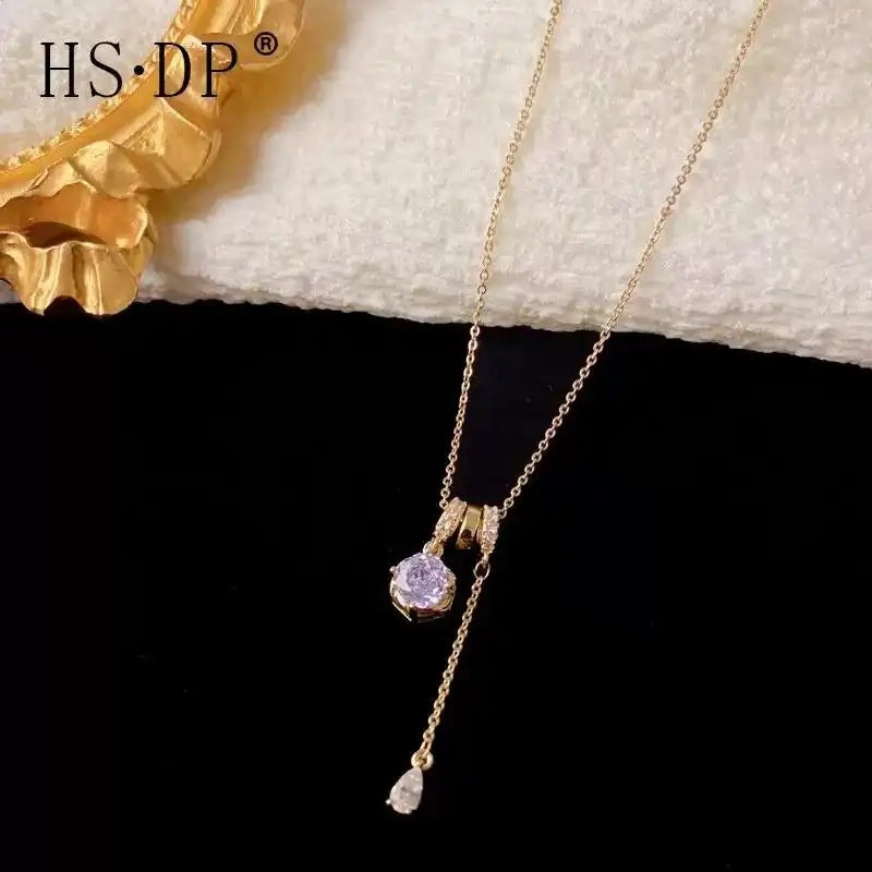 Ice Flower Rose Cut Crystal Necklace