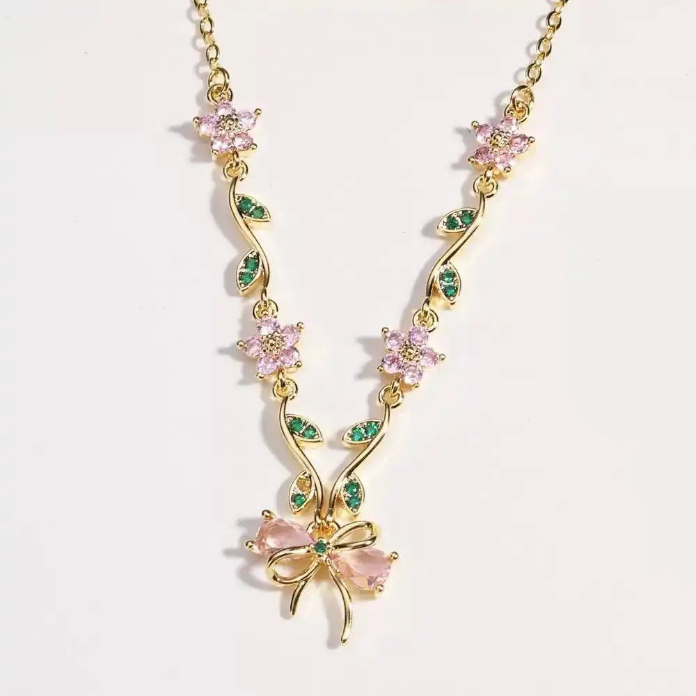 In Stock Peach Blossom Necklace