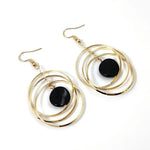 Interlocking Large Drop Earrings