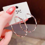 Irregular Circle Exaggerated Large Hoop Earrings