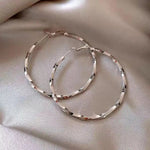 Irregular Circle Exaggerated Large Hoop Earrings