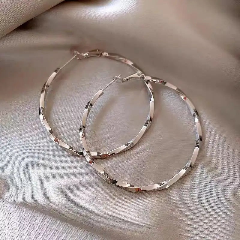 Irregular Circle Exaggerated Large Hoop Earrings