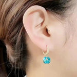 Japanese and Korean Crystal Cat Earrings