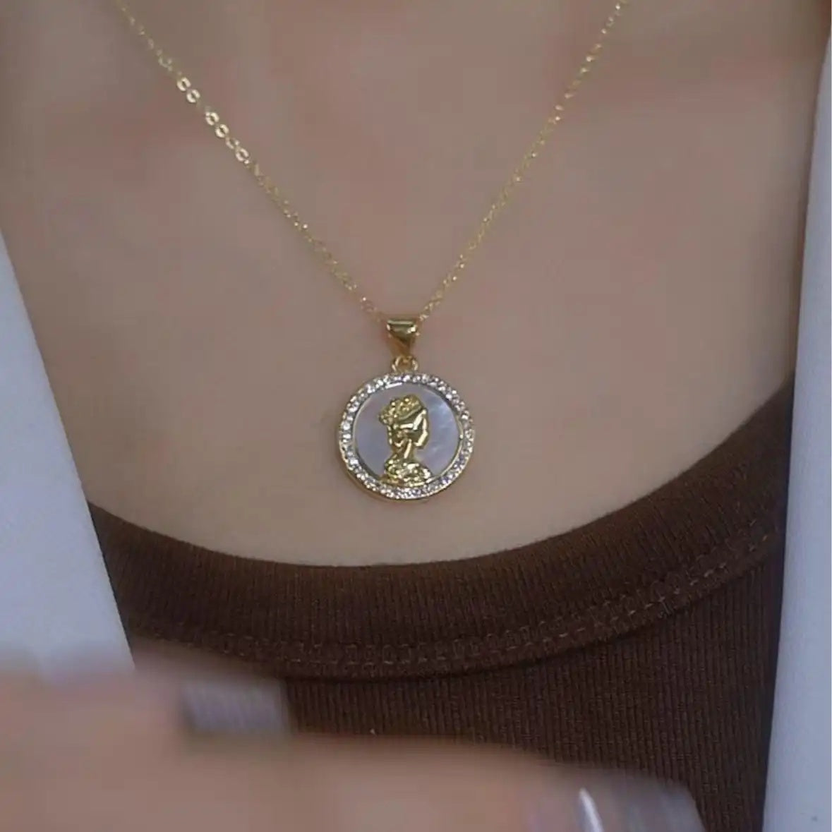 Japanese and Korean Crystal Queen Necklace