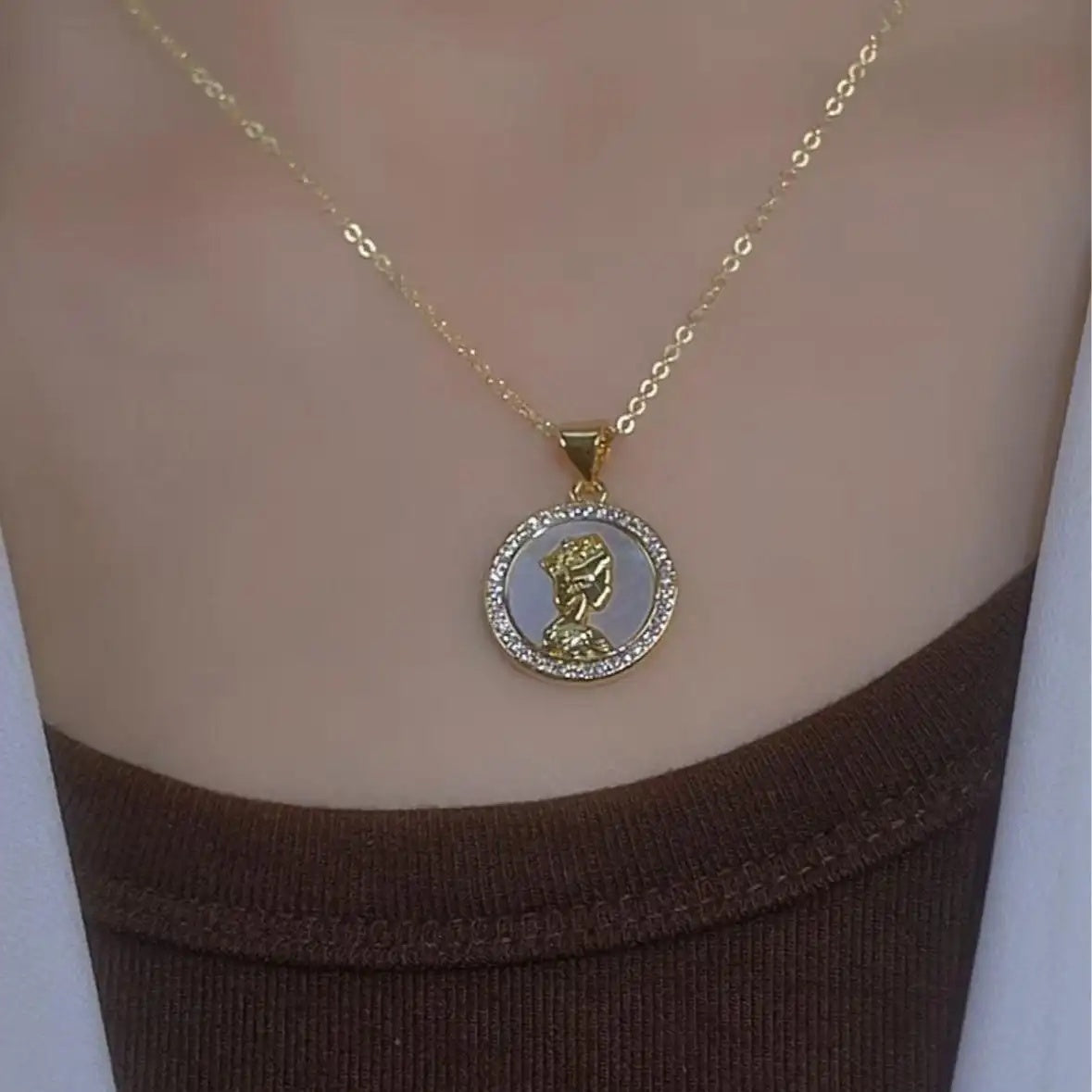 Japanese and Korean Crystal Queen Necklace