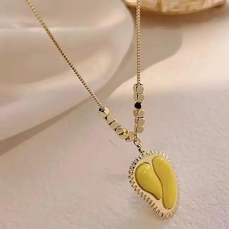 Japanese and Korean Designed Durian Pendant Necklace