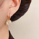Korean and Japanese Crystal Shell Earrings