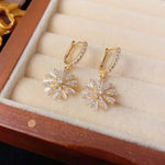 Korean and Japanese Crystal Shell Earrings