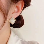 Korean and Japanese Minimalist Crystal Earrings