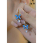 Korean Crystal Bow and Studearrings Stud Earrings