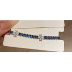 Korean Crystal Geometric Heart Flower Bracelet