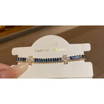 Korean Crystal Geometric Heart Flower Bracelet