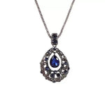 Korean Crystal Teardrop Necklace
