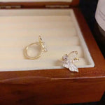 Korean- Diamond-Butterfly Small Ear Cuffs