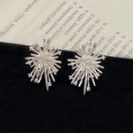Korean Dongdaemun Crystal Firework Earrings