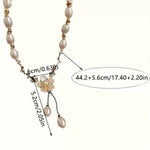 Korean Flower Short Necklace