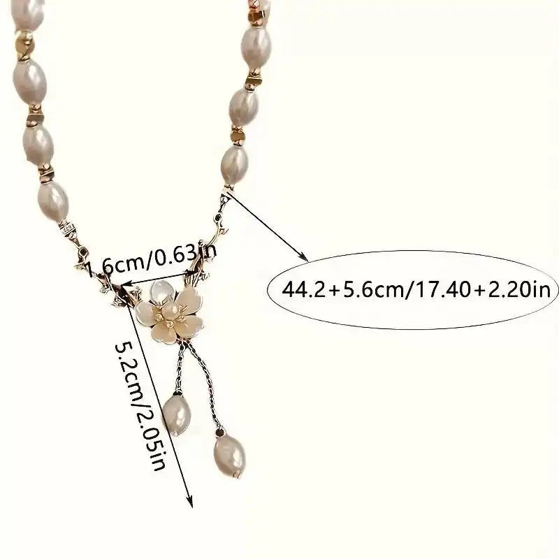 Korean Flower Short Necklace
