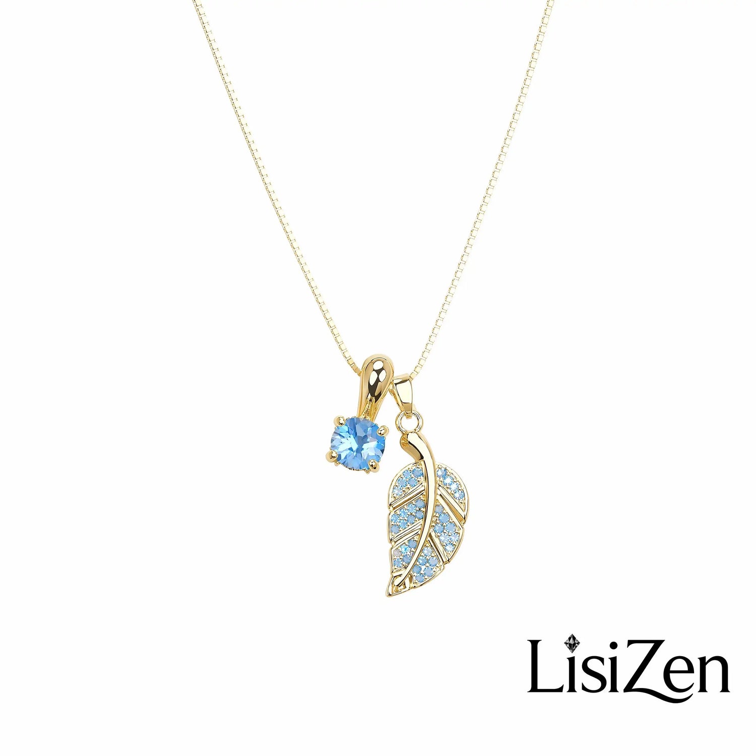 Korean Maple Tree Crystal Necklace