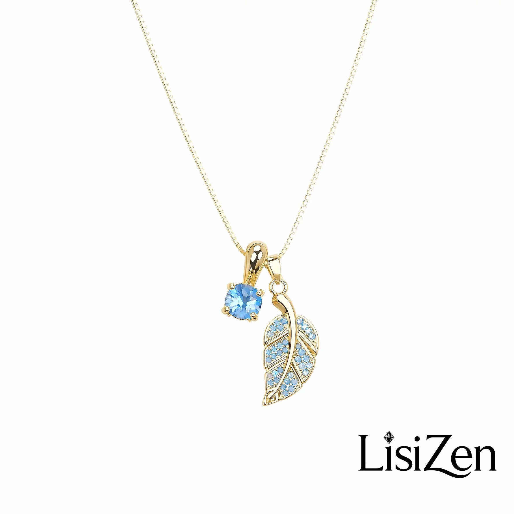 Korean Maple Tree Crystal Necklace