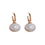 Korean Pearl Hoop Earrings