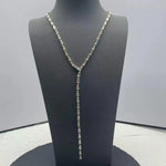 Korean Tassel Geometric Color Crystal Necklace