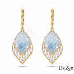 Leaf Crystal Earrings