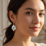 Leaf Crystal Earrings