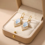 Leaf Crystal Earrings