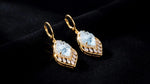 Leaf Crystal Earrings