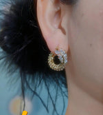 Leaf Marquise Wheat Ear Earrings