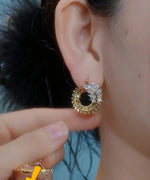 Leaf Marquise Wheat Ear Earrings