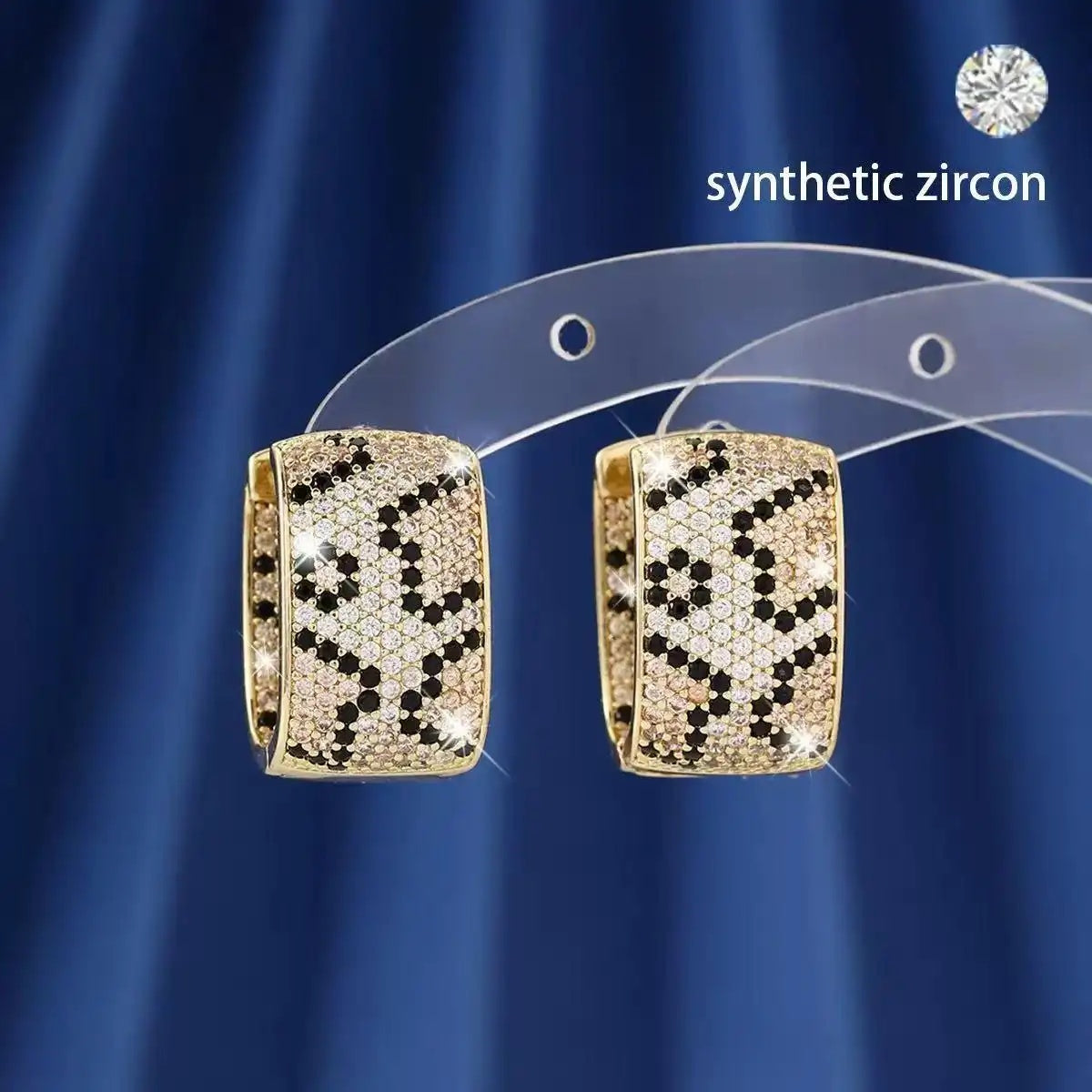 Leopard Print Clip-On Earrings