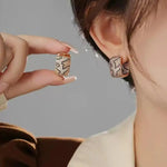 Leopard Print Clip-On Earrings