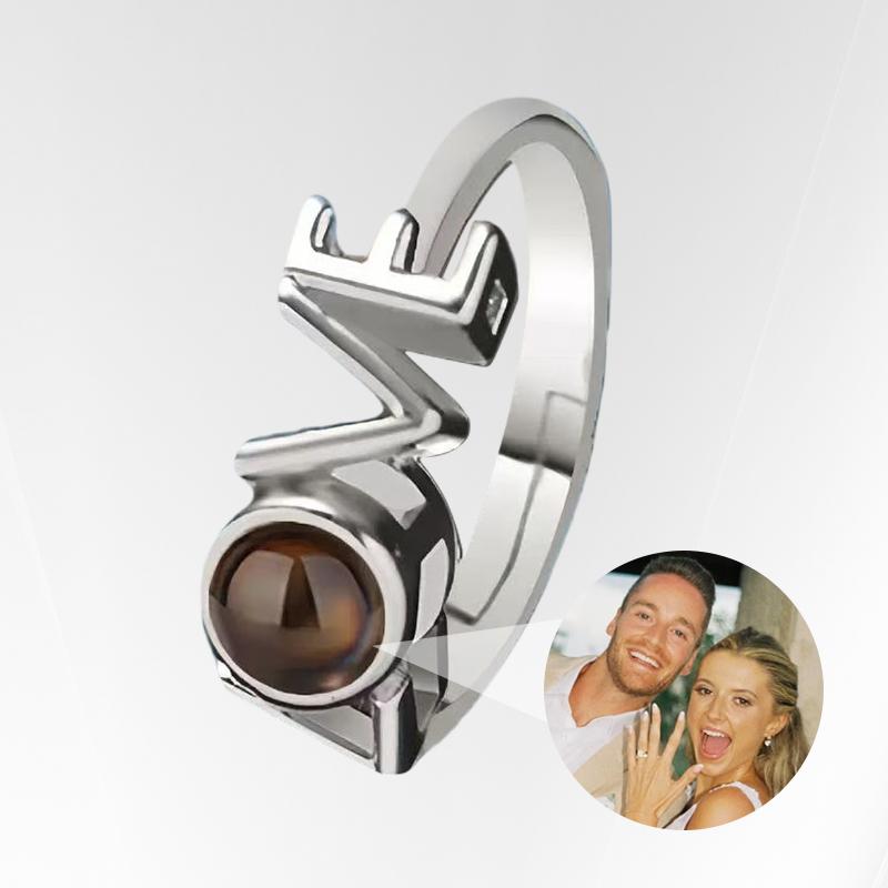 Letter Love Open Ring