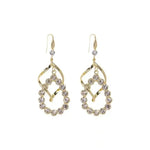 Long Crystal Drop Earrings