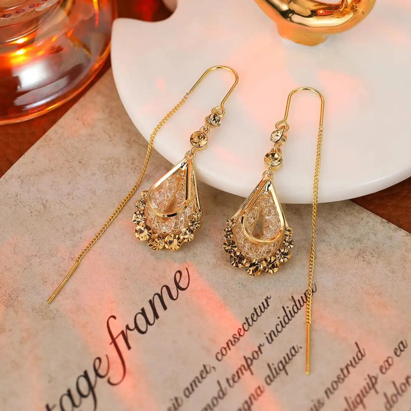 Long Drop Earrings