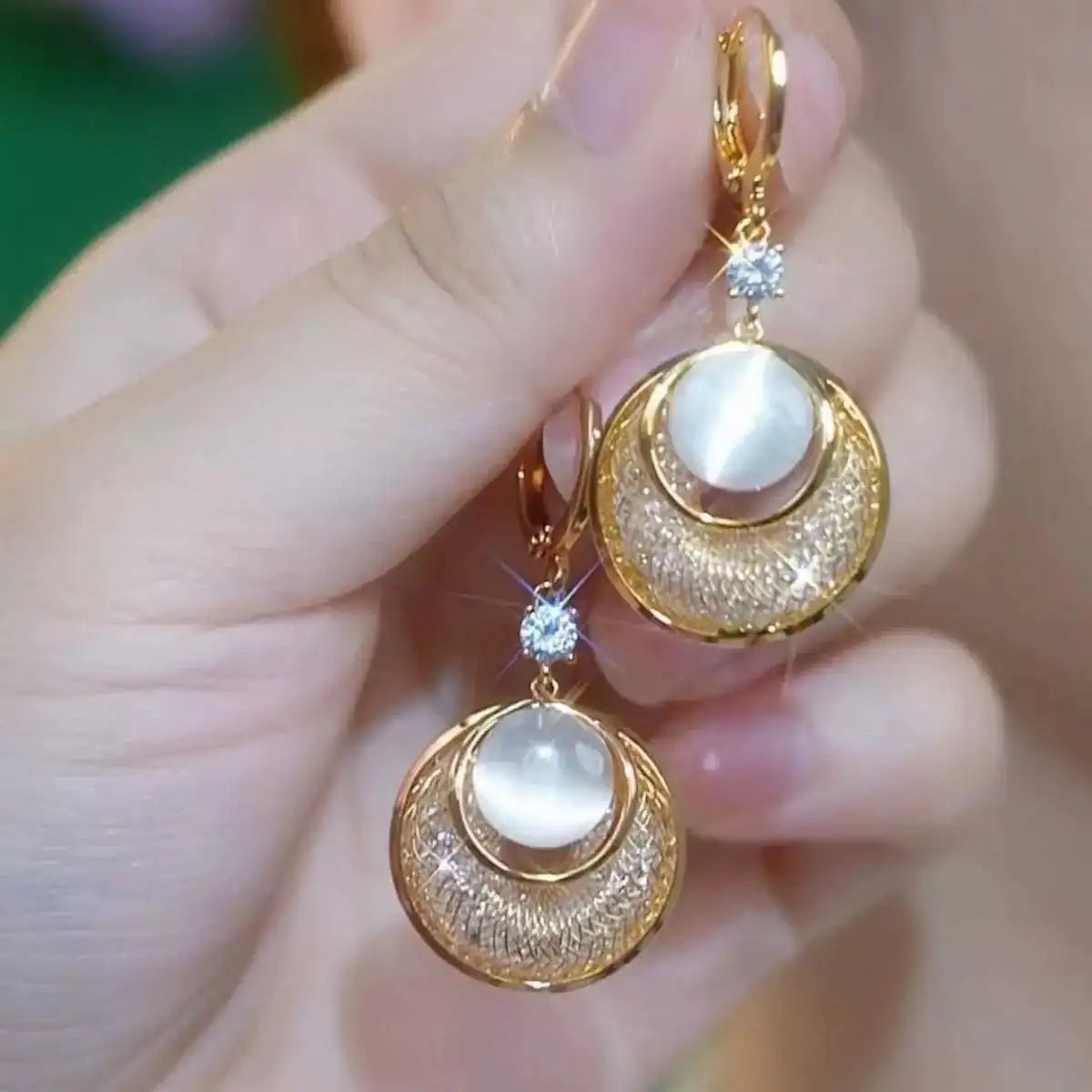 Long Ear Circles Hoop Earrings