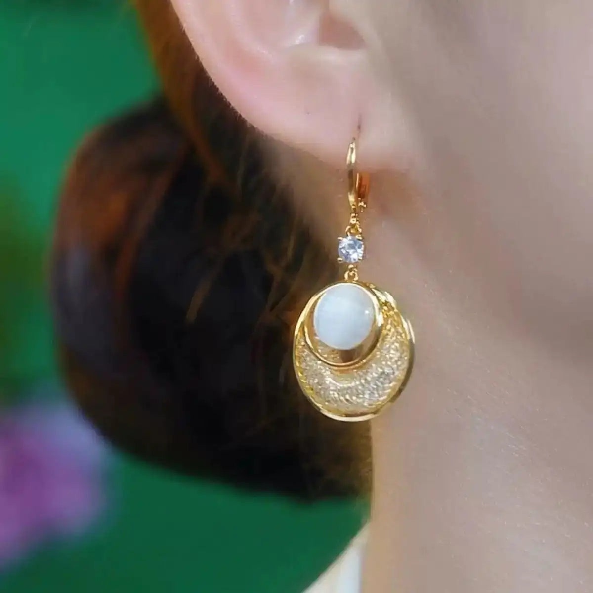 Long Ear Circles Hoop Earrings