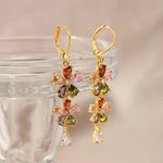 Long Flower Tassel Cute Gift Drop Earrings