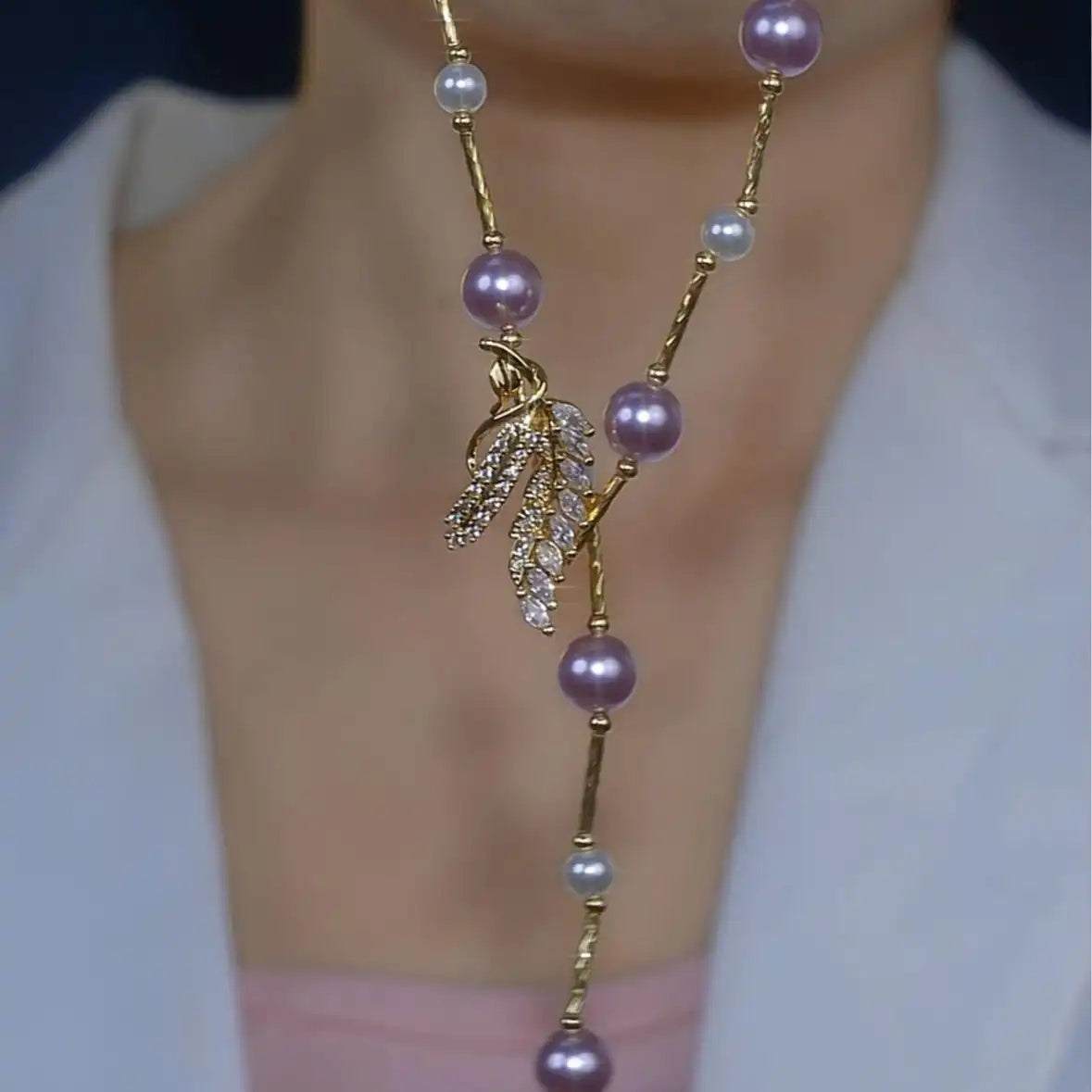 Long Sweater Chain Pendant Necklace
