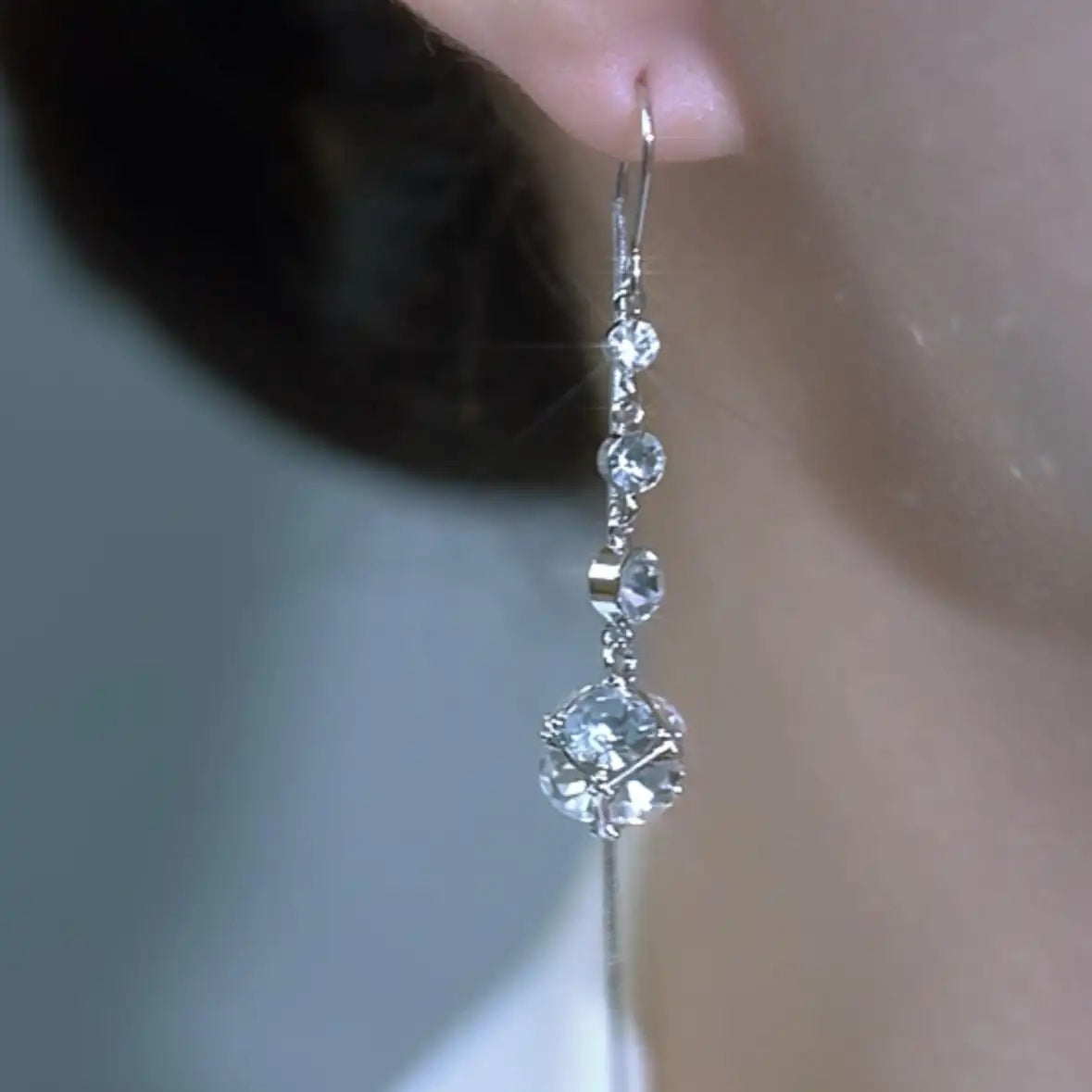 Long Tassel Thread Drop Earrings