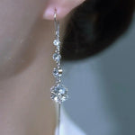 Long Tassel Thread Drop Earrings