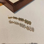 Long Trapezoid Crystal Handmade for Earrings