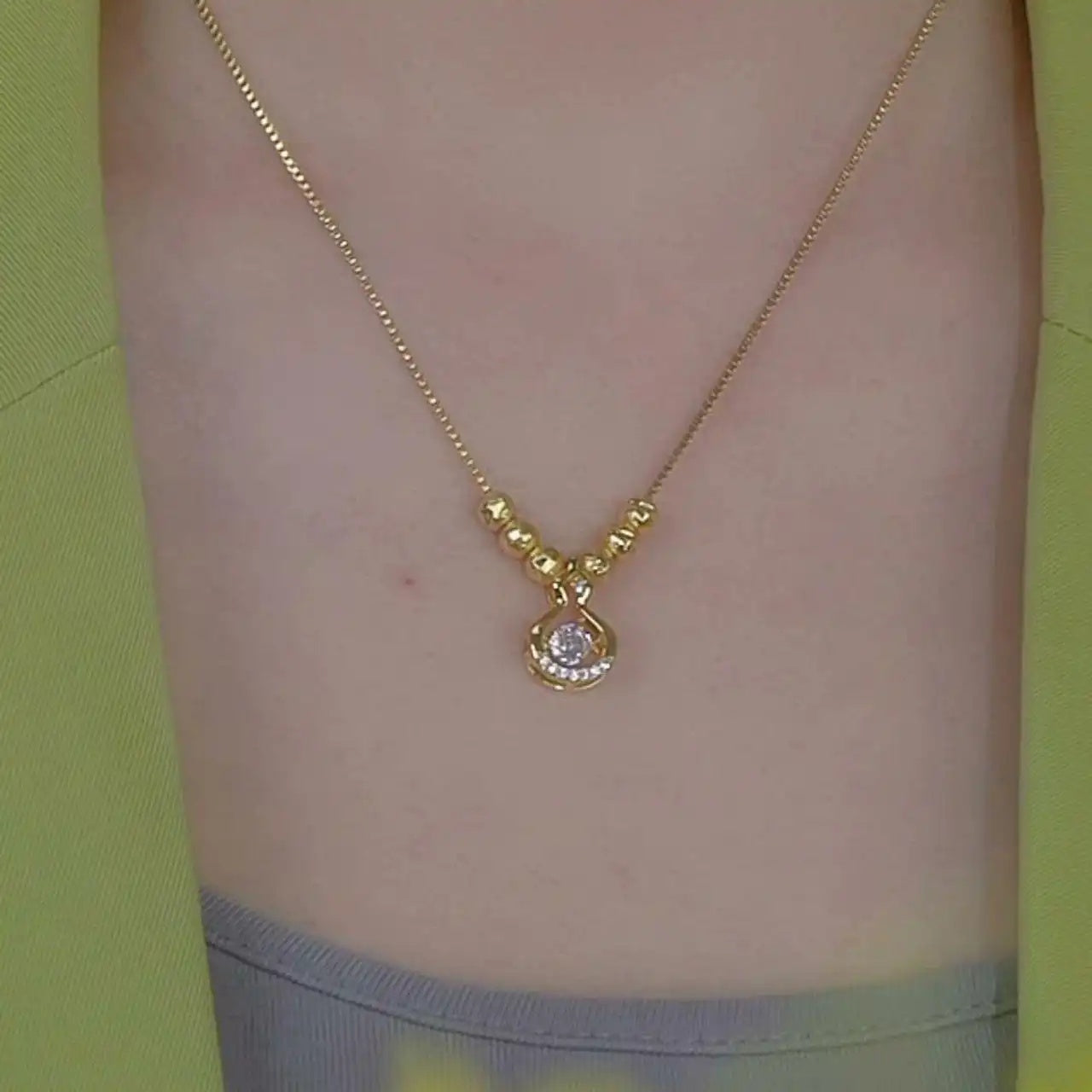 Lucky Bag Gourd Necklace