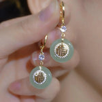 Lucky Peace Coin Earrings