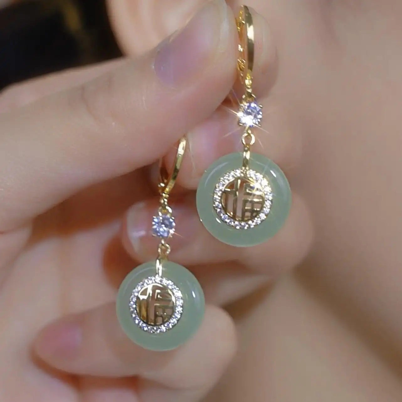 Lucky Peace Coin Earrings