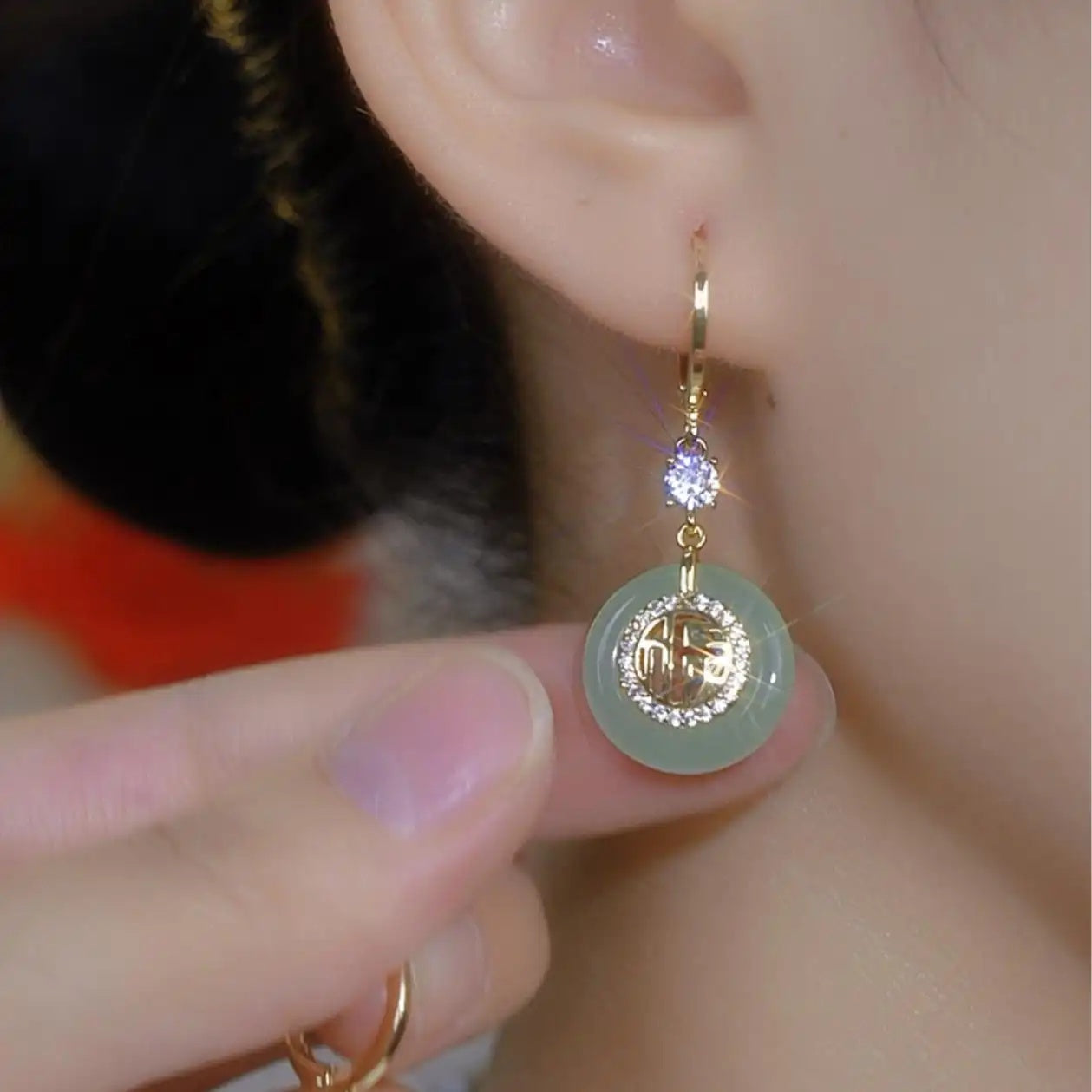 Lucky Peace Coin Earrings