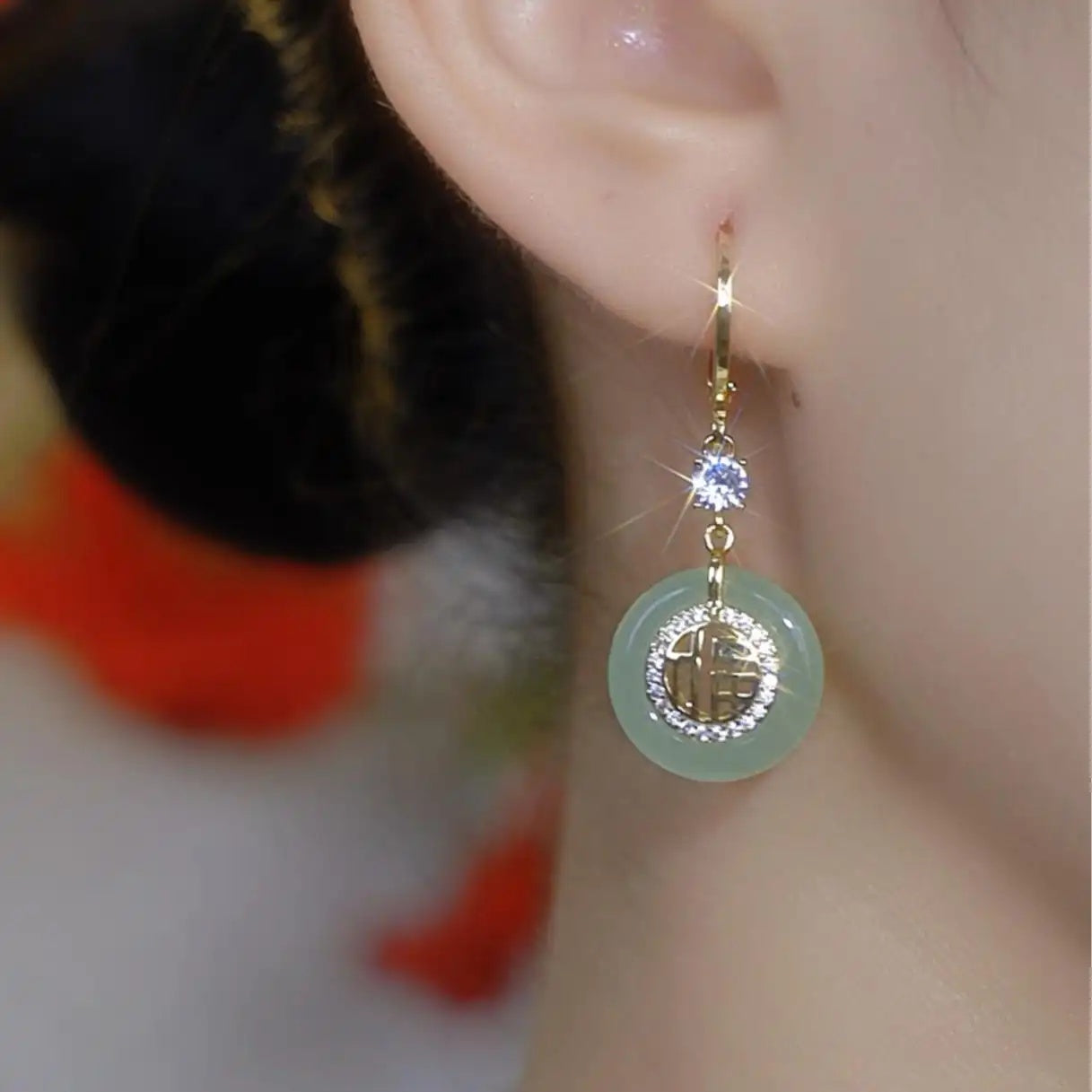 Lucky Peace Coin Earrings
